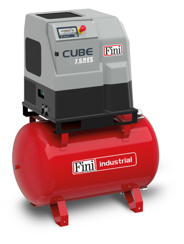 FINI CUBE ROTARY SCREW AIR COMPRESSOR 270LT 7.5KW WITH DRYER