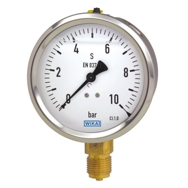PRESSURE GAUGE GLYCERINE 0-20BAR1/4BOTTOM ENTRY 63MM